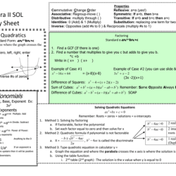 Algebra 1 sol a.6 lesson 4.5