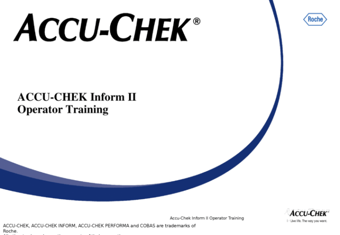 Accu chek inform ii user manual