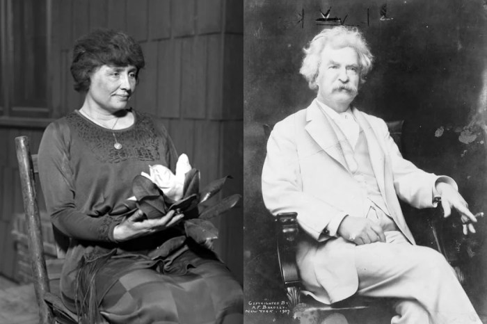 Helen keller and mark twain