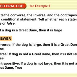 Converse inverse contrapositive worksheet with answers