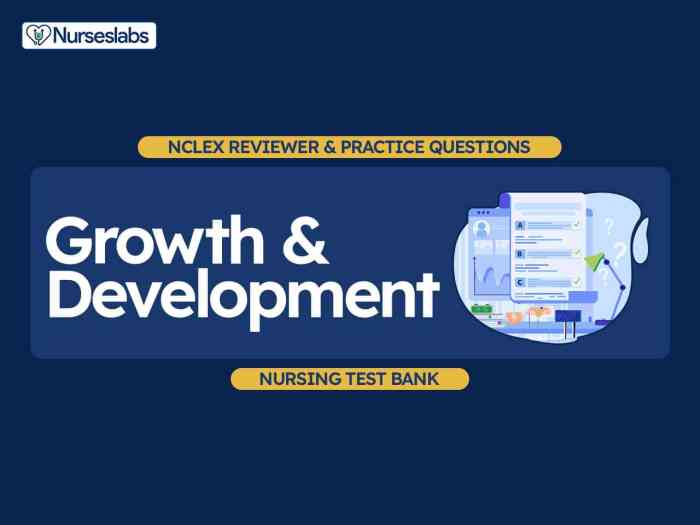 Growth and development pediatrics nclex questions