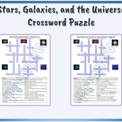 Stars and galaxies crossword puzzle answer key