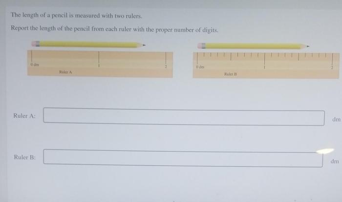 Measured ruler rulers digits cach rale