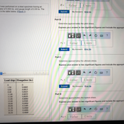 Test tension specimen steel performed diameter mm length gauge solved original transcribed problem text been show has